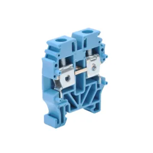 KONNECT-IT KN-M10BLU-25 Mini Single-Level Terminal Block, Blue, 30A, 15mm Din Rail Mount, Pack Of 25 | CV8CYP