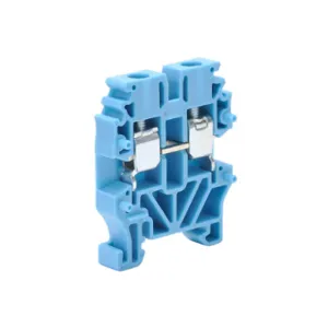 KONNECT-IT KN-M12BLU-25 Mini Single-Level Terminal Block, Blue, 20A, 15mm Din Rail Mount, Pack Of 25 | CV8CYU