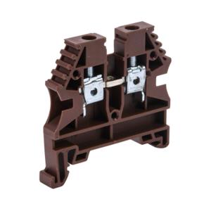 KONNECT-IT KN-T10BRN-80 Terminal Block, 26-10 Awg, Brown, 30A, 35mm Din Rail Mount, Pack Of 80 | CV8CZJ