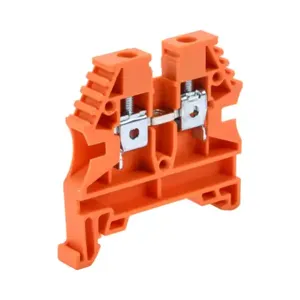 KONNECT-IT KN-T10ORG-80 Terminal Block, 26-10 Awg, Orange, 30A, 35mm Din Rail Mount, Pack Of 80 | CV8CZQ