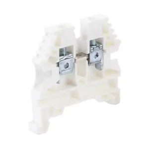 KONNECT-IT KN-T10WHT-20 Terminal Block, 26-10 Awg, White, 30A, 35mm Din Rail Mount, Pack Of 20 | CV8CZU