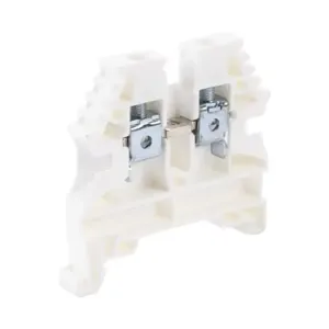 KONNECT-IT KN-T10WHT-80 Terminal Block, 26-10 Awg, White, 30A, 35mm Din Rail Mount, Pack Of 80 | CV8CZV