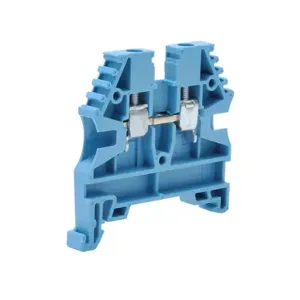 KONNECT-IT KN-T12BLU-25 Terminal Block, 26-12 Awg, Blue, 20A, 35mm Din Rail Mount, Pack Of 25 | CV8DAB