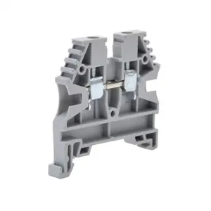 KONNECT-IT KN-T12GRY-25 Terminal Block, 26-12 Awg, Gray, 20A, 35mm Din Rail Mount, Pack Of 25 | CV8DAH