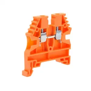 KONNECT-IT KN-T12ORG-25 Terminal Block, 26-12 Awg, Orange, 20A, 35mm Din Rail Mount, Pack Of 25 | CV8DAK