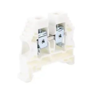 KONNECT-IT KN-T6WHT-50 Terminal Block, 16-6 Awg, White, 65A, 35mm Din Rail Mount, Pack Of 50 | CV8DBN