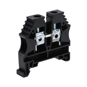 KONNECT-IT KN-T8BLK-20 Terminal Block, 26-8 Awg, Black, 50A, 35mm Din Rail Mount, Pack Of 20 | CV8DBR