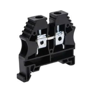 KONNECT-IT KN-T8BLK-60 Terminal Block, 26-8 Awg, Black, 50A, 35mm Din Rail Mount, Pack Of 60 | CV8DBU