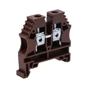 KONNECT-IT KN-T8BRN-20 Terminal Block, 26-8 Awg, Brown, 50A, 35mm Din Rail Mount, Pack Of 20 | CV8DBY