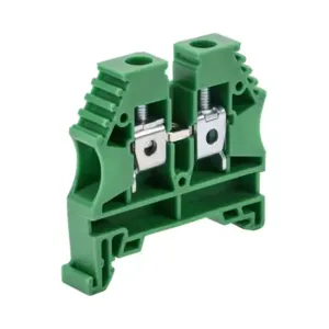 KONNECT-IT KN-T8GRN-60 Terminal Block, 26-8 Awg, Green, 50A, 35mm Din Rail Mount, Pack Of 60 | CV8DCB