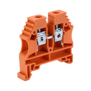 KONNECT-IT KN-T8ORG-60 Terminal Block, 26-8 Awg, Orange, 50A, 35mm Din Rail Mount, Pack Of 60 | CV8DCF