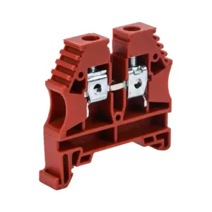 KONNECT-IT KN-T8RED-20 Terminal Block, 26-8 Awg, Red, 50A, 35mm Din Rail Mount, Pack Of 20 | CV8DCG