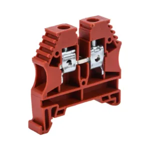 KONNECT-IT KN-T8RED-60 Terminal Block, 26-8 Awg, Red, 50A, 35mm Din Rail Mount, Pack Of 60 | CV8DCH