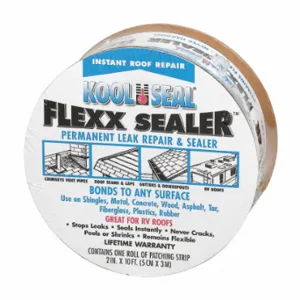 KOOL SEAL KS0018110-99 Repair Patch, Flexx Sealer, 10 ft X 2 Inch Size, Roll, Gray | CR7KUX 4FJL1