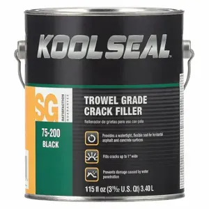 KOOL SEAL KS0075200-16 Joint and Crack Filler, Crack Filler, Black, Asphalt, 1 gal Container Size, Can, No VOC | CR7KUF 36MV67