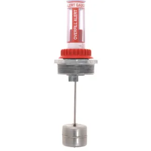 KRUEGER OFS2-1.5-11 Overfill Alert Gauge, 1.5 NPT, 11 Depth, Stainless Steel | AJ8EZL