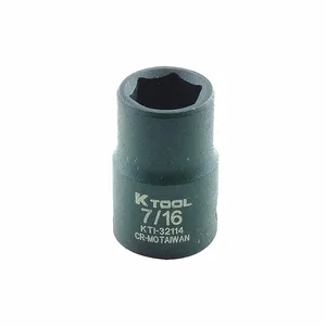 KTI KTI-32114 Impact Socket SAE 7/16 Inch 1-3/16 Inch Length Hex | AH7LTE 36WA44