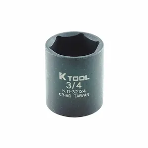 KTI KTI-32124 Impact Socket SAE 3/4 Inch 1-3/16 Inch Length Hex | AH7LTH 36WA47