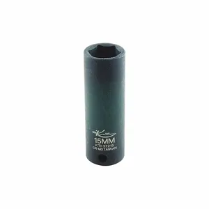 KTI KTI-37215 Impact Socket Metric 15mm 2-1/2 Inch Length Hex | AH7LUC 36WA65