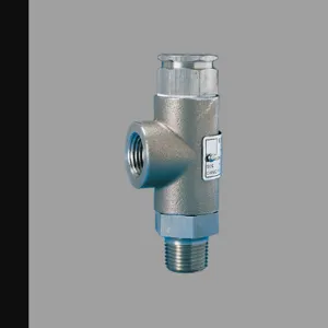 KUNKLE 0140-B01-ME Liquid Relief Valve, 3/8 Inch Inlet Size, Non Code Liquid, 302 Stainless Steel | CN2XQD 11321828