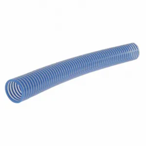 KURIYAMA 45DU64 Water Suction Hose, 1 Inch Heightose Inside Dia, 90 psi, Blue/Clear, 100 ft Hose Length | CR7LNE