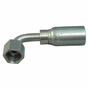 KURT FFX90-08-10 Hydraulic Crimp Fitting, Carbon Steel, 90 Deg Elbow, -8 | CR7LPX 55RR77