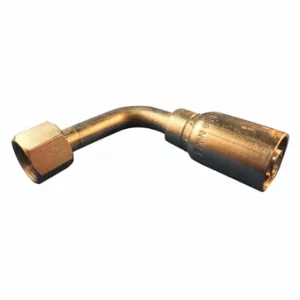 KURT FJX90L-08-08 Hydraulic Crimp Fitting, Carbon Steel, 90 Deg Long Elbow, -8 | CR7LPY 55RT55