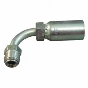 KURT MIX90-04-04 Hydraulic Crimp Fitting, Carbon Steel, 90 Deg Elbow, -4 | CR7LPB 55RT37