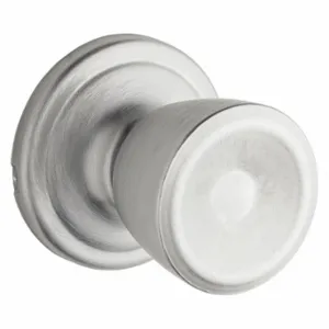 KWIKSET 720A 26D 6AL RCS Knob Lockset, 2, Abbey, Satin Chrome, Not Keyed | CR7LVM 459R72