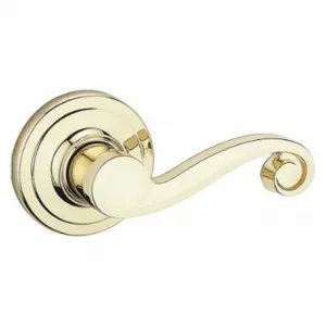 KWIKSET 788LL RH 3 Door Lever Lockset, Lido, Brass, Not Keyed | CR7LVL 459T04