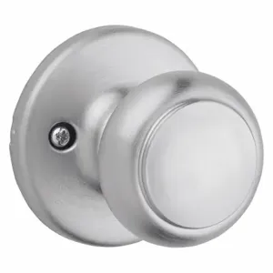 KWIKSET 94880-574 Knob Lockset, Not Graded, Cove, Satin Chrome, Not Keyed | CR7LVQ 459T18