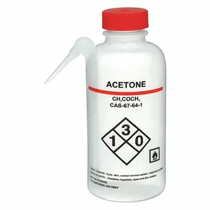 LAB SAFETY SUPPLY 24J877 Wash Bottle Acetone 500 Ml - Pack Of 4 | AB7WTU