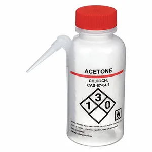 LAB SAFETY SUPPLY 24J879 Wash Bottle Acetone 250 Ml - Pack Of 4 | AB7WTW