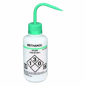 LAB SAFETY SUPPLY 24J885 Wash Bottle Methanol 1000 Ml - Pack Of 4 | AB7WUC