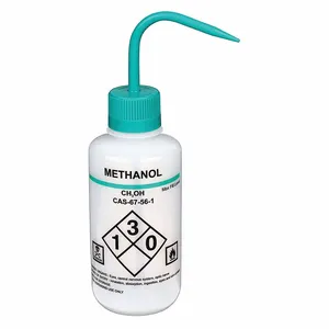 LAB SAFETY SUPPLY 24J886 Wash Bottle Methanol 500 Ml - Pack Of 6 | AB7WUD