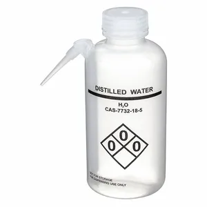 LAB SAFETY SUPPLY 24J890 Wash Bottle Water 500 Ml - Pack Of 4 | AB7WUH