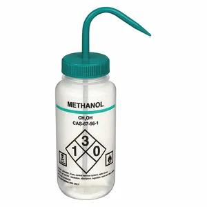 LAB SAFETY SUPPLY 24J901 Wash Bottle Methanol 500 Ml - Pack Of 6 | AB7WUU