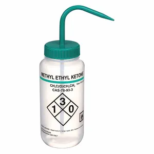 LAB SAFETY SUPPLY 24J907 Wash Bottle Mek 500 Ml - Pack Of 6 | AB7WVA