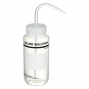 LAB SAFETY SUPPLY 24J912 Wash Bottle Saline 500 Ml - Pack Of 6 | AB7WVF