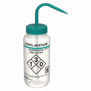 LAB SAFETY SUPPLY 24J913 Wash Bottle Ethyl Acetate 500 Ml - Pack Of 6 | AB7WVG