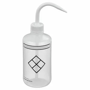 LAB SAFETY SUPPLY 24J918 Wash Bottle Narrow Write On 250 Ml - Pack Of 6 | AB7WVM