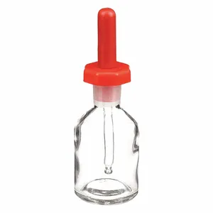 LAB SAFETY SUPPLY 28CP28 Dropper Bottle Glass Clear 60ml - Pack Of 12 | AB8TGH