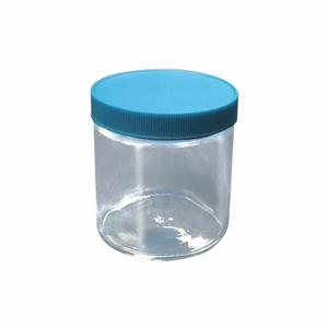 LAB SAFETY SUPPLY 52KA09 Bottle, 32 oz Labware Capacity, Type III Soda Lime Glass, PTFE, 12 Pack | CR8MAC
