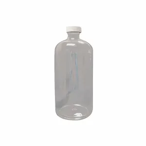 LAB SAFETY SUPPLY 52KA02 Bottle, 80 oz Labware Capacity, Type III Soda Lime Glass, PTFE, 6 Pack | CR8MBD