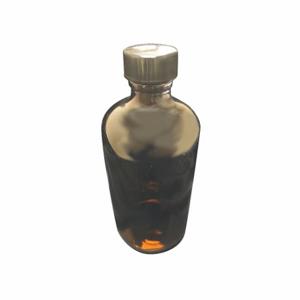 LAB SAFETY SUPPLY 52KA45 Flasche, 4 oz Laborbedarfskapazität, Typ III Natronkalkglas, schmal, 24er-Pack | CR8MBP