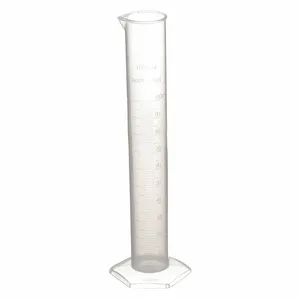 APPROVED VENDOR 5PTJ5 Graduated Cylinder 100ml Plastic - Pack Of 12 | AE6CFH