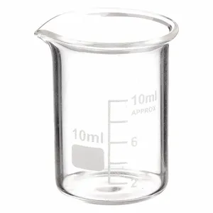 APPROVED VENDOR 5YGY7 Beaker Low Form Glass 10ml - Pack Of 12 | AE7HDG