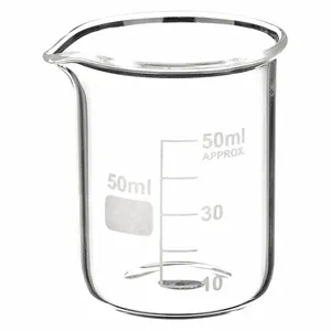 APPROVED VENDOR 5YGY9 Beaker Low Form Glass 50ml - Pack Of 12 | AE7HDJ