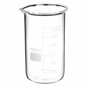 APPROVED VENDOR 5YHA3 Beaker Tall Form Glass 150ml - Pack Of 12 | AE7HEQ