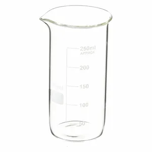 APPROVED VENDOR 5YHA4 Beaker Tall Form Glass 250ml - Pack Of 12 | AE7HER